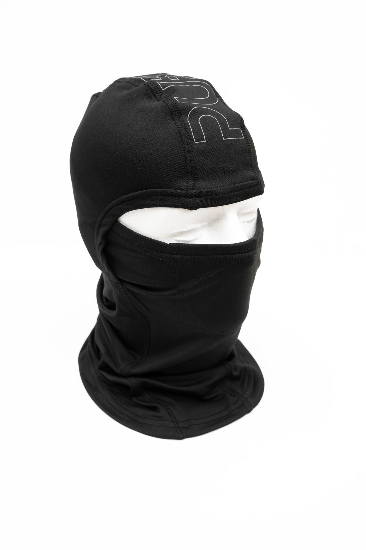 Black Public Tech Balaclava for snowboarding, face protection accessory, snug fit and breathable fabric for winter sports.