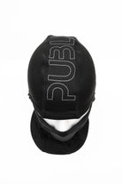 Public Tech Balaclava in black, snow face protection accessory from Public Snowboards, showing the top view with snug fit and breathable fabric.