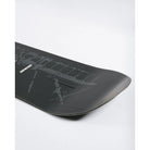 Rome Agent Pro snowboard for men, showing the tail detail with graphic design and construction features on a hardgoods snowboarding board.