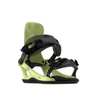 Rome Volt FASE snowboard bindings for men in acid color, front view showing adjustable straps and durable design.