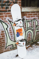 Rome Volt FASE snowboard bindings for men, in stone color, featuring durable hardgoods design and secure strap system.