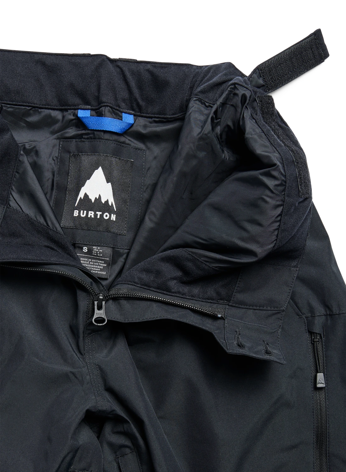 Women's Burton Reserve 2L Relaxed snow pants in true black, featuring a comfortable fit and waterproof softshell material.