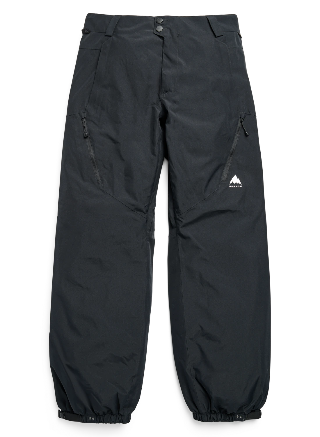 Women's Burton Reserve 2L Relaxed snow pants in True Black, featuring waterproof fabric and a comfortable fit for winter activities.