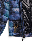 Women's Burton Reserve synthetic insulated hooded jacket with crystal dye, featuring interior pocket and cozy winter insulation.