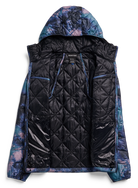 Women's Burton Reserve synthetic insulated hooded jacket in crystal dye, showcasing interior and stylish winter outerwear.