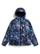 Women’s Burton Reserve synthetic insulated hooded jacket in crystal dye, designed for snow and winter outdoor activities.