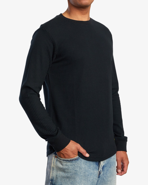 RVCA Day Shift Long Sleeve Thermal Shirt - People Skate and Snowboard