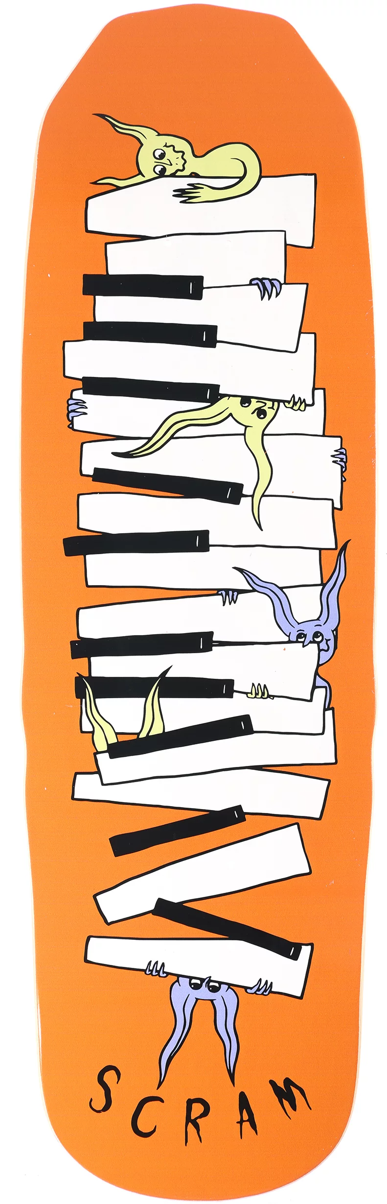 Scram Logan Synth Goblin Shaped Deck 9.5" x 31.5" - People Skate and Snowboard