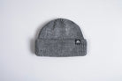 Charcoal Autumn Cord Double Roll Beanie by Autumn Headwear featuring a cozy, double-layered knit design for warmth and style.
