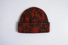 Autumn Craft Beanie in Harissa color by Autumn Headwear, cozy knit accessory with a warm, vibrant red-orange hue.