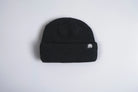 Black Autumn Double Roll Beanie by Autumn Headwear, showcasing a cozy, layered knit design perfect for fall accessories.