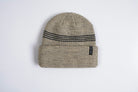 Cream Autumn Mini Stripe Beanie by Autumn Headwear, cozy knit accessory with a stylish striped pattern for cold weather.