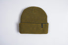 Autumn Headwear Autumn Stripe Beanie in Dijon with warm, cozy knit fabric and colorful striped pattern for stylish winter wear.