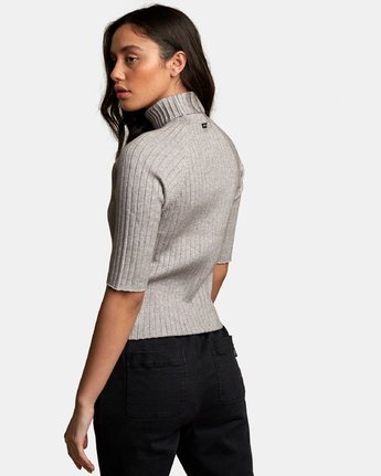 RVCA Women's Believer Ribbed Sweater - People Skate and Snowboard