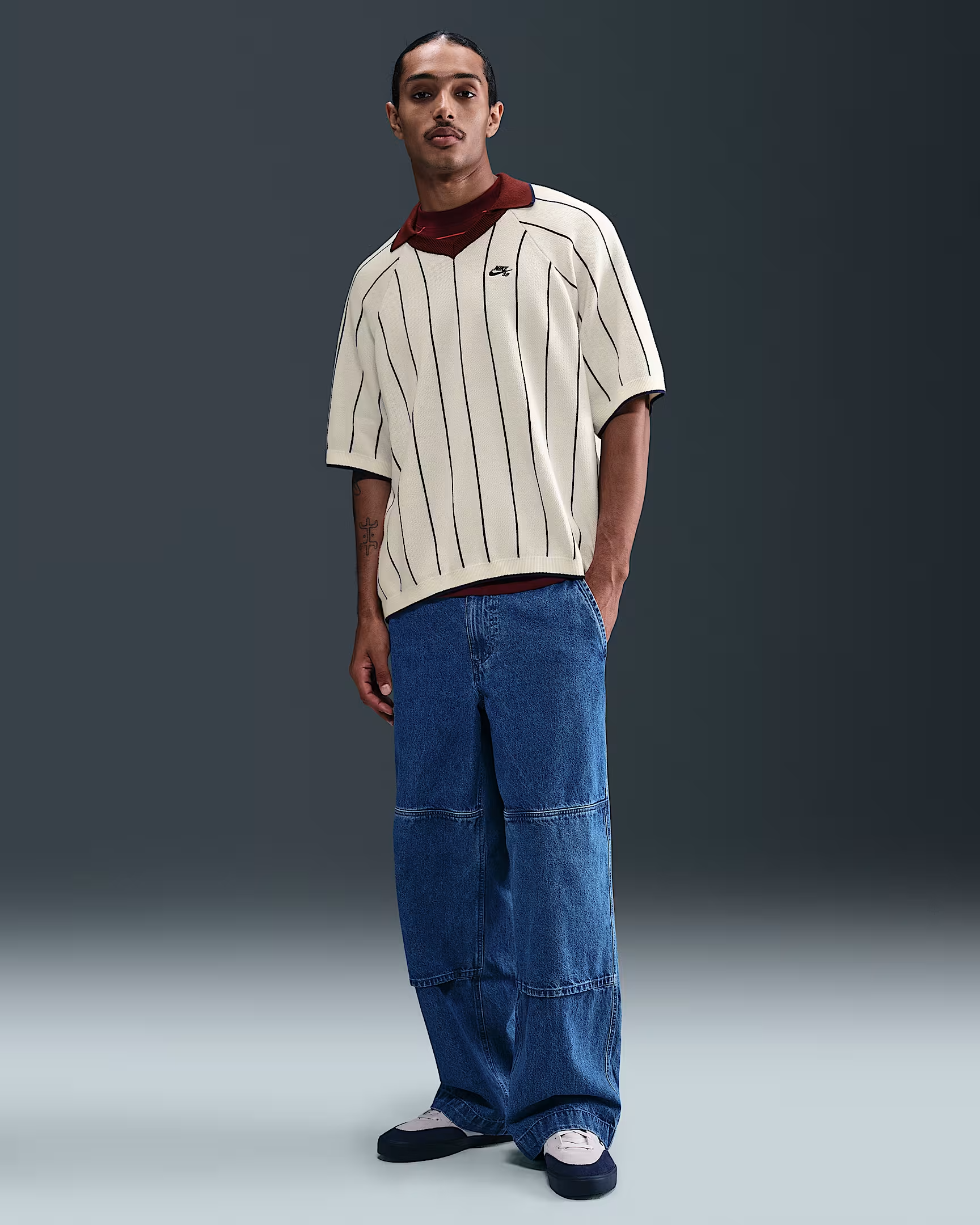 Nike SB Short Sleeved Polo Skate Sweater - People Skate and Snowboard