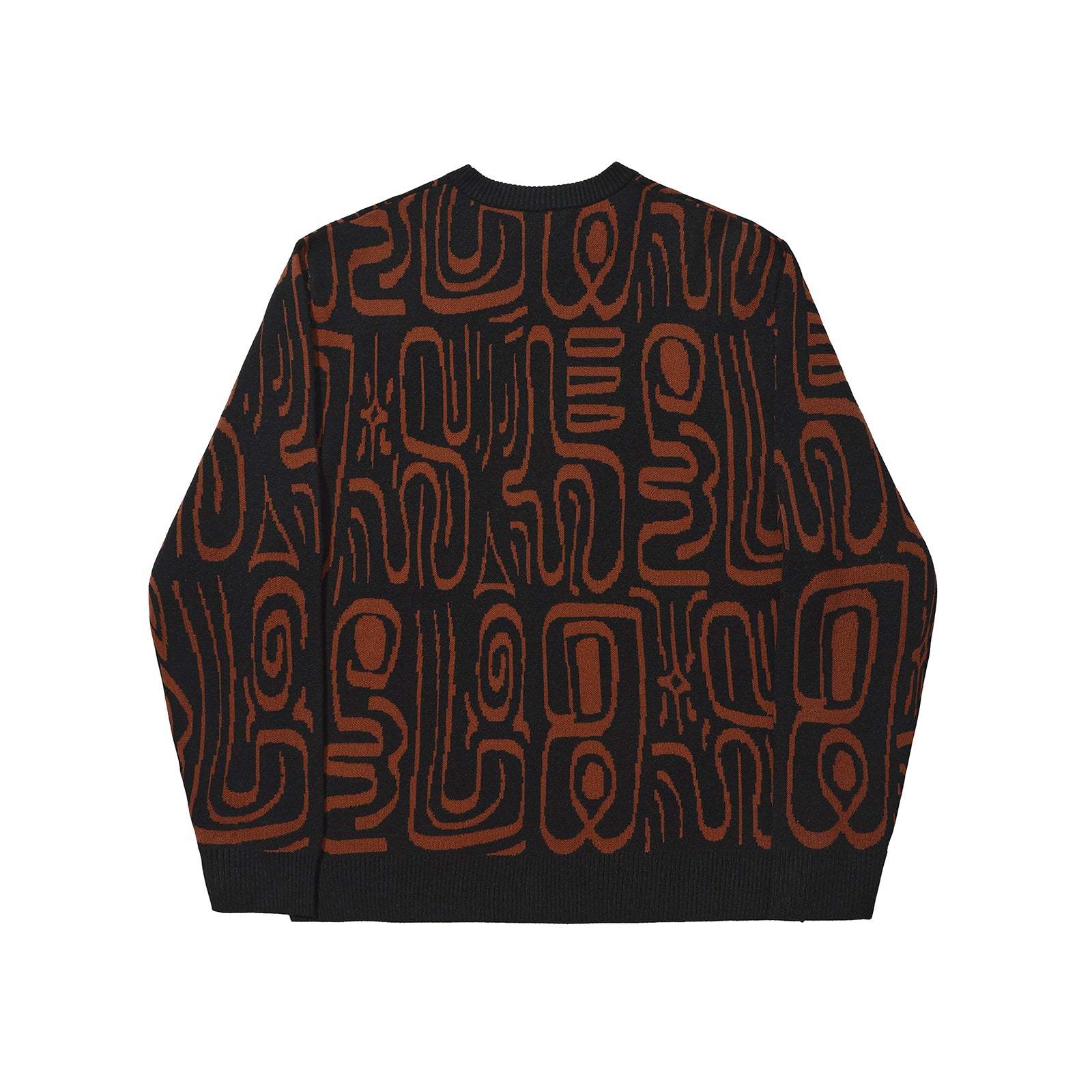 Helas Abstract Crewneck Knit Sweater - People Skate and Snowboard
