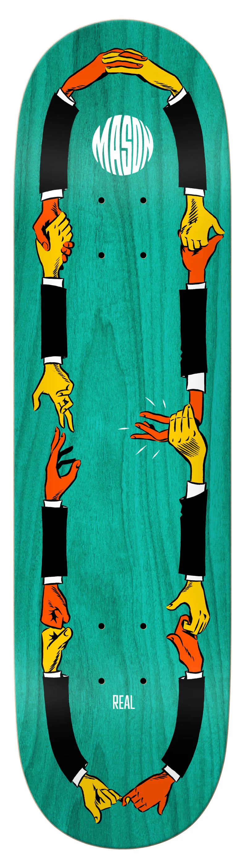 Real Mason Silva Shakes Skate Deck 8.38" - People Skate and Snowboard