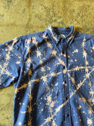 Altered Mood Bleached Barbed Wire Short Sleeve Button Up Shirt Large - People Skate and Snowboard