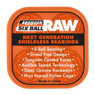 Bronson Speed Co. 6-Ball Raw Skateboard Bearings - view 2