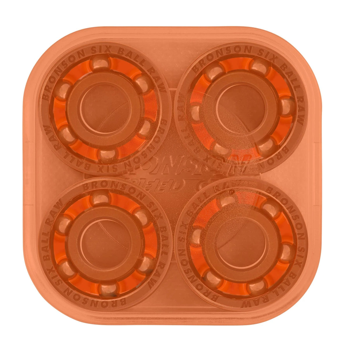 Bronson Speed Co. 6-Ball Raw Skateboard Bearings - view 3