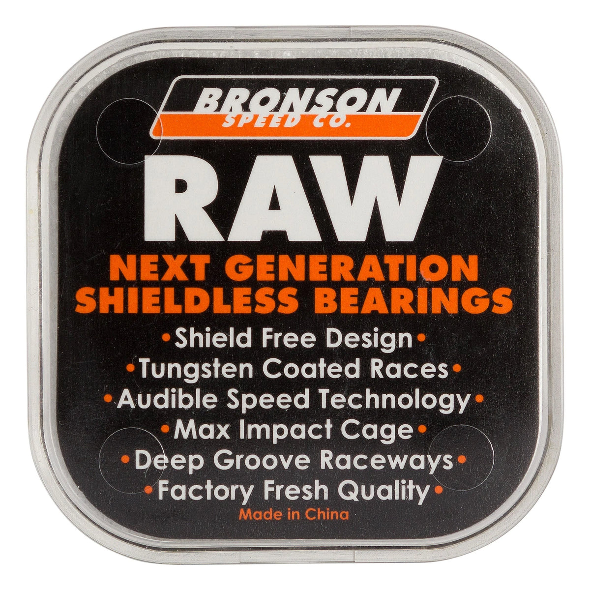 Bronson Speed Co. Raw Skateboard Bearings - view 3