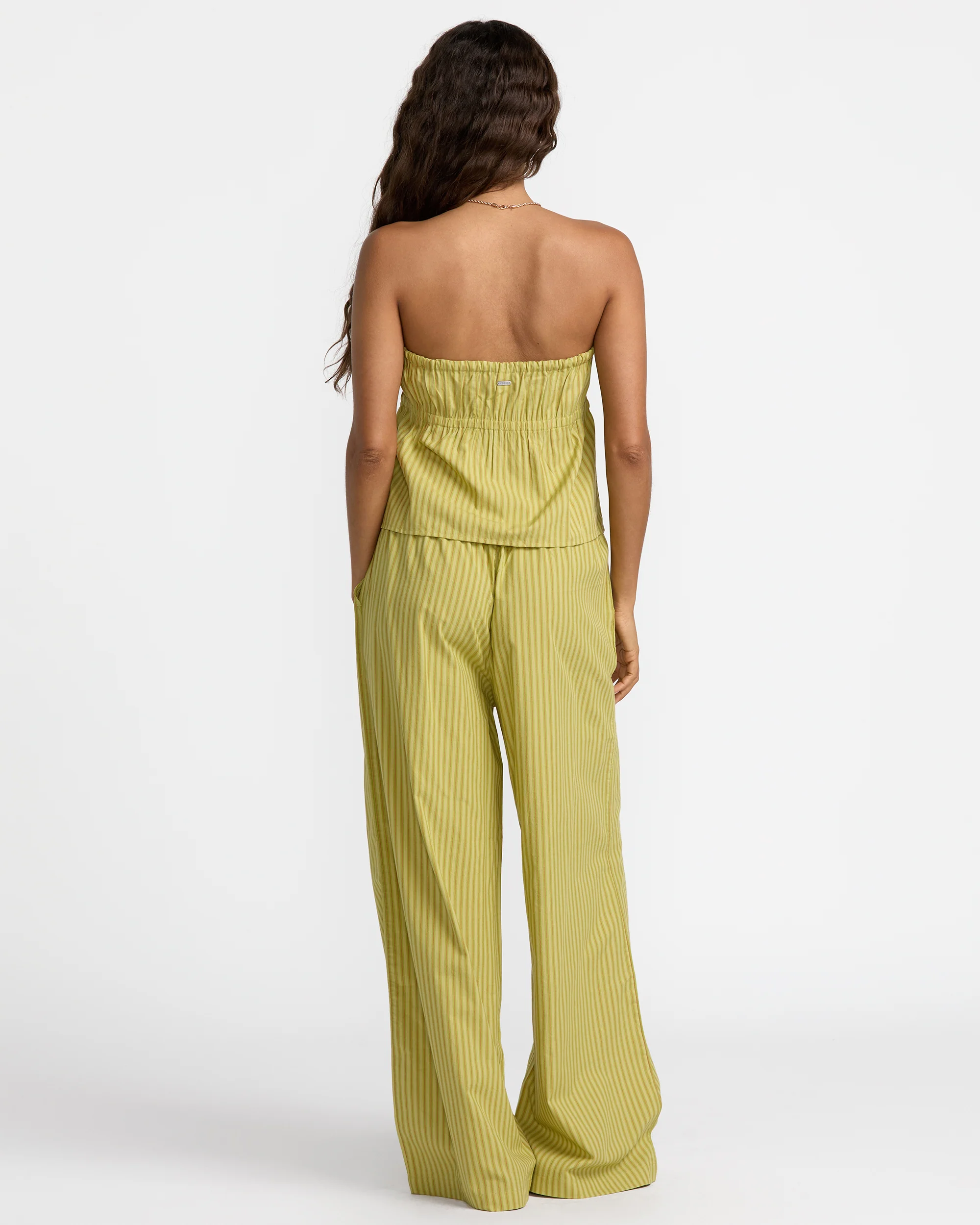 RVCA Womens Stripe New Yume Wide Leg Pant - People Skate and Snowboard