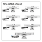 Thunder Titanium Lights 3 Polished Skateboard Trucks 148 - People Skate and Snowboard