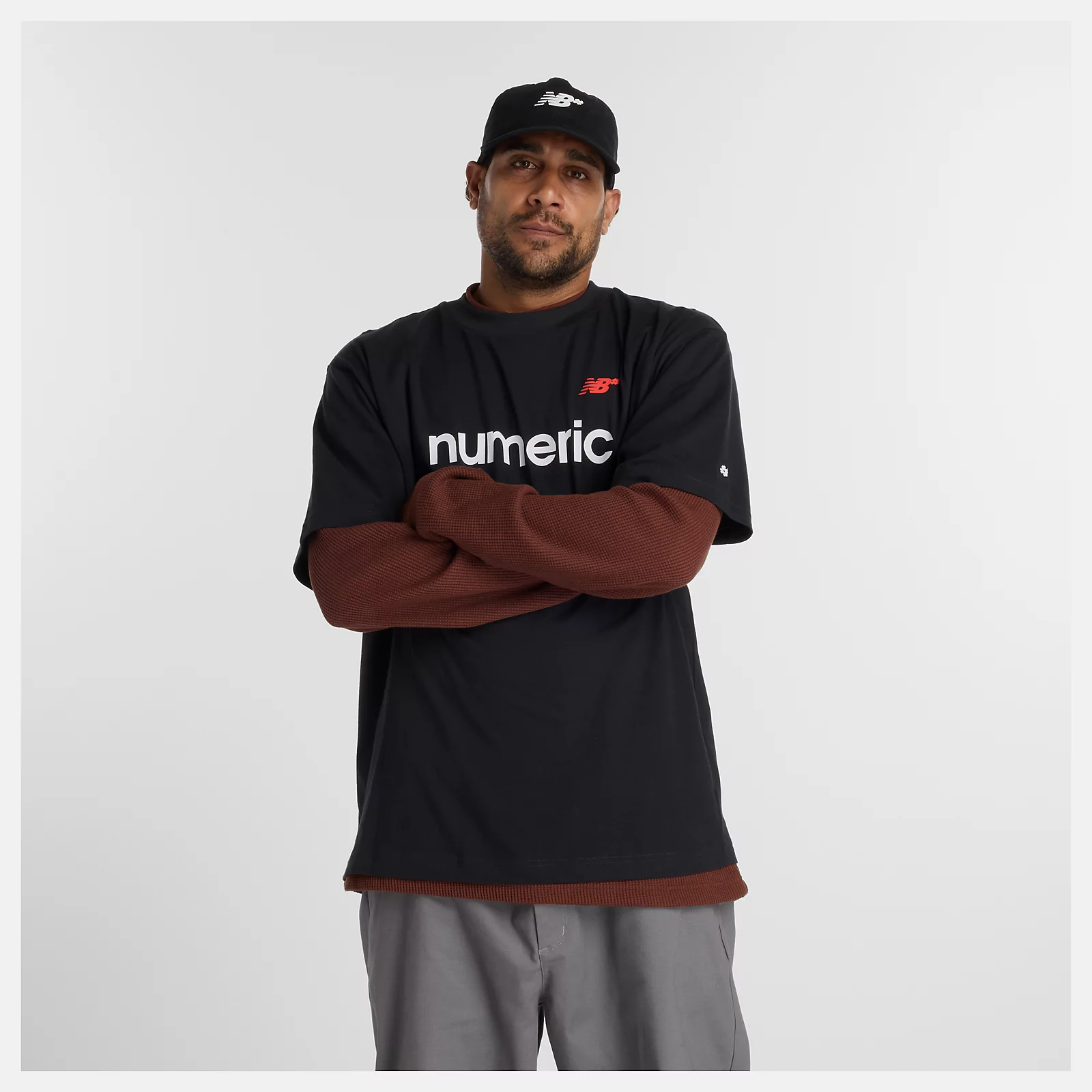 New Balance Numeric Linear Logo Tee - People Skate and Snowboard