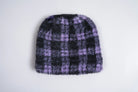Purple Corduroy Dobunezumi Mohair Beanie from Corduroy Headwear, showcasing its soft, textured knit and snug fit for cozy style.