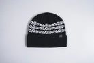 Black Corduroy Prickly Beanie by Corduroy Headwear, featuring textured fabric and a snug fit, perfect for casual winter wear.