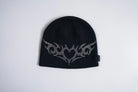 Black Corduroy Shine On Skully Beanie by Corduroy Headwear, showcasing a snug, stylish beanie with a shiny corduroy finish.