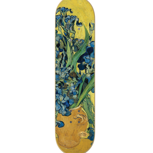 Pvblic Domain Blue Flowers Grip Tape Sheet 9" x 33" - People Skate and Snowboard