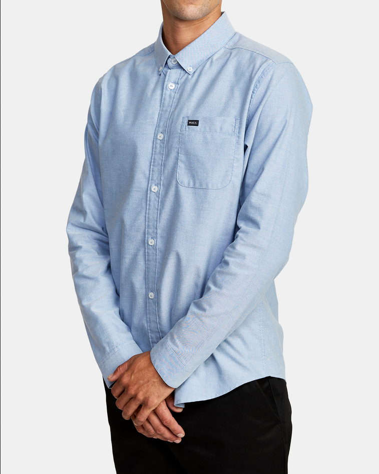 RVCA Thatll Do Stretch Long Sleeve Shirt - People Skate and Snowboard