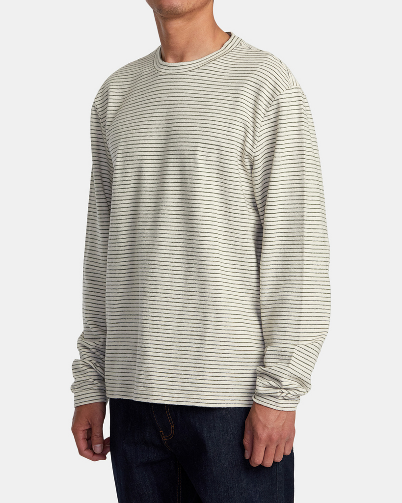 RVCA Vacancy Crew Long Sleeve Knit Tee - People Skate and Snowboard