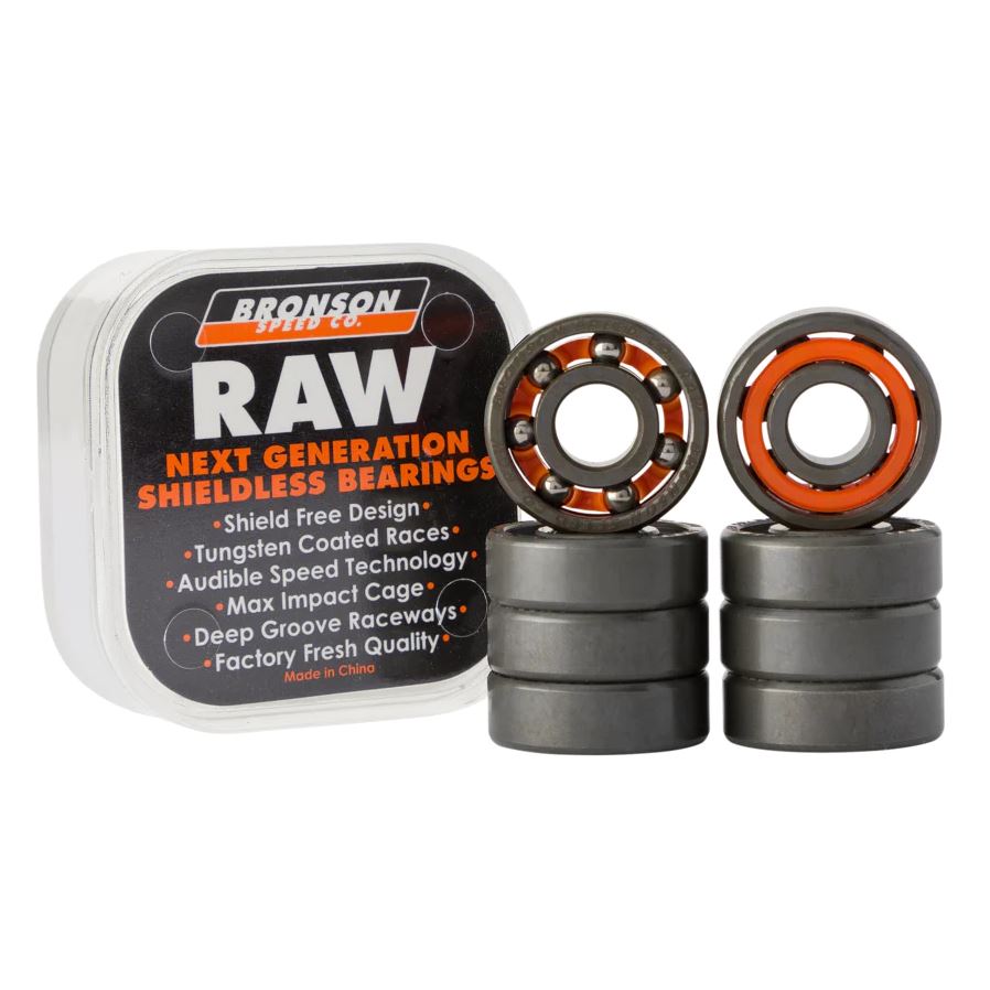 Bronson Speed Co. Raw Bearings - People Skate and Snowboard