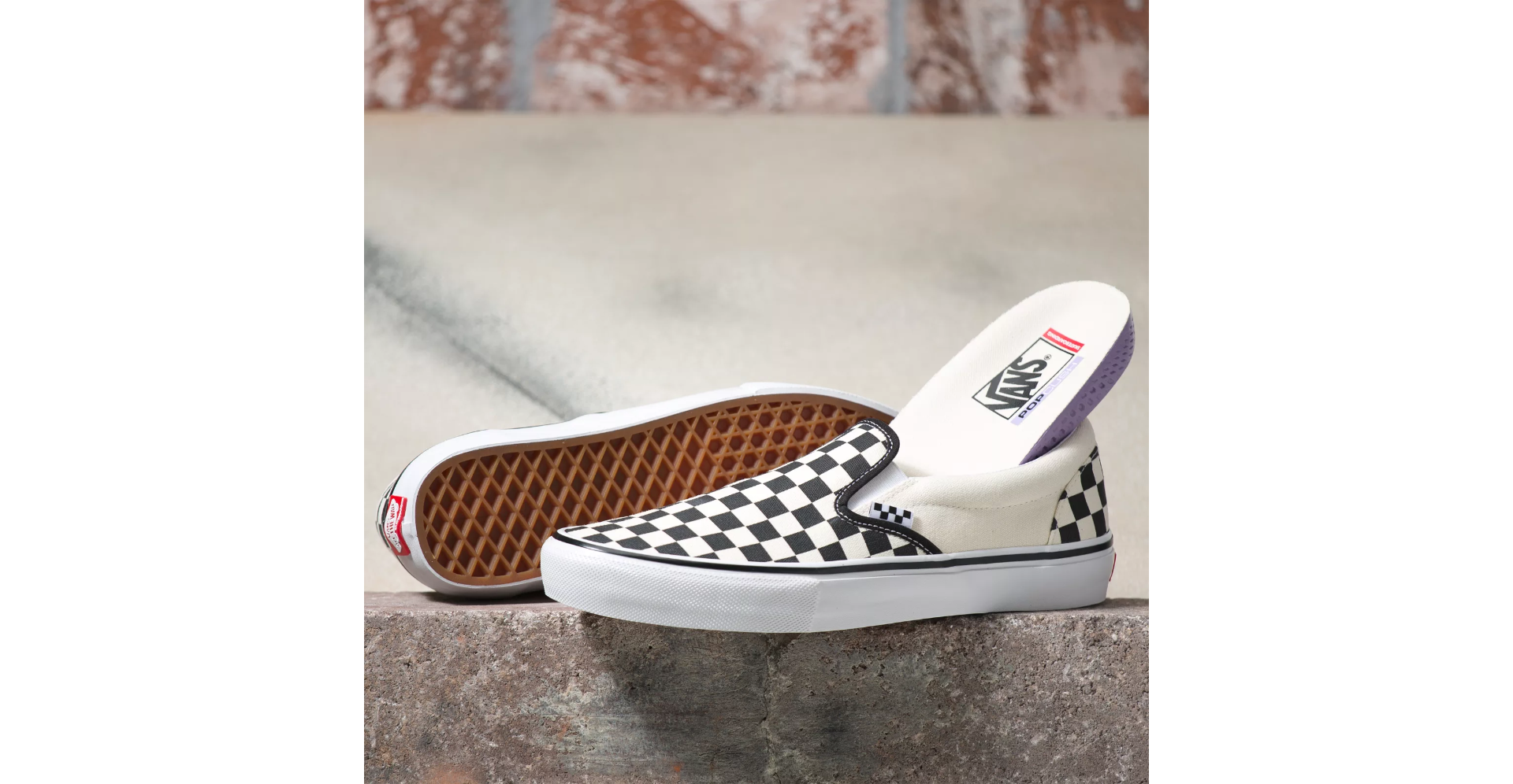 Vans Checkerboard Skate Slip-On Shoes - People Skate and Snowboard