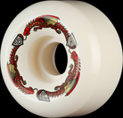 Powell Dragon Formula Skateboard Wheels Red V6 Shape 93a 56mm x 36mm - People Skate and Snowboard