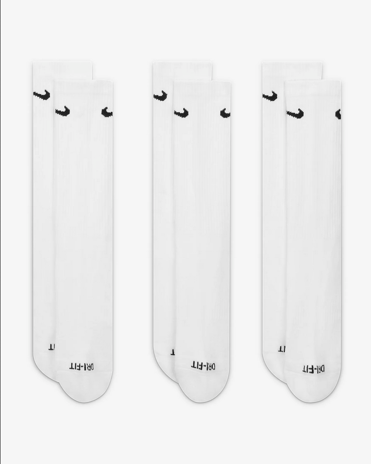 Nike Everyday Plus Cushioned Crew Socks 3 Pack - People Skate and Snowboard