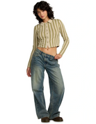 RVCA Womens Willow Long Sleeve Crop Top - People Skate and Snowboard