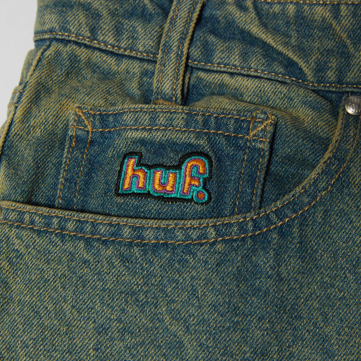 Huf Cromer Washed Pant Indigo Earth - People Skate and Snowboard