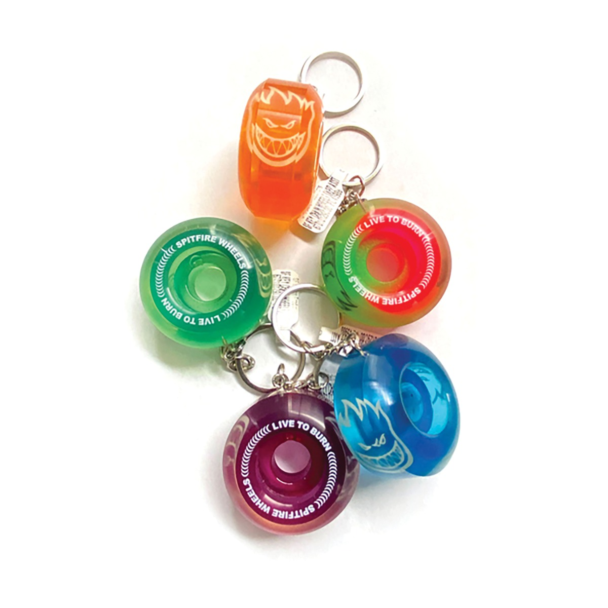 Spitfire Sapphires Wheel Keychain - People Skate and Snowboard