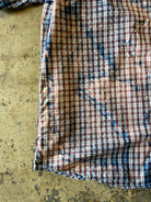 Altered Mood Bleached Tartan Short Sleeve Button Up Shirt Xlarge - People Skate and Snowboard