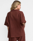 RVCA Womens Fade Crochet Shirt - People Skate and Snowboard