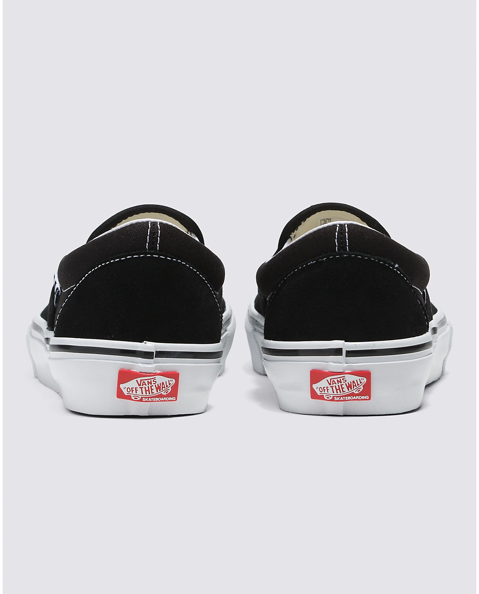 Vans Skate Slip-On Black/White Shoes - People Skate and Snowboard