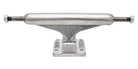 Independent Stage 11 polished standard skateboard trucks pair, silver finish close-up