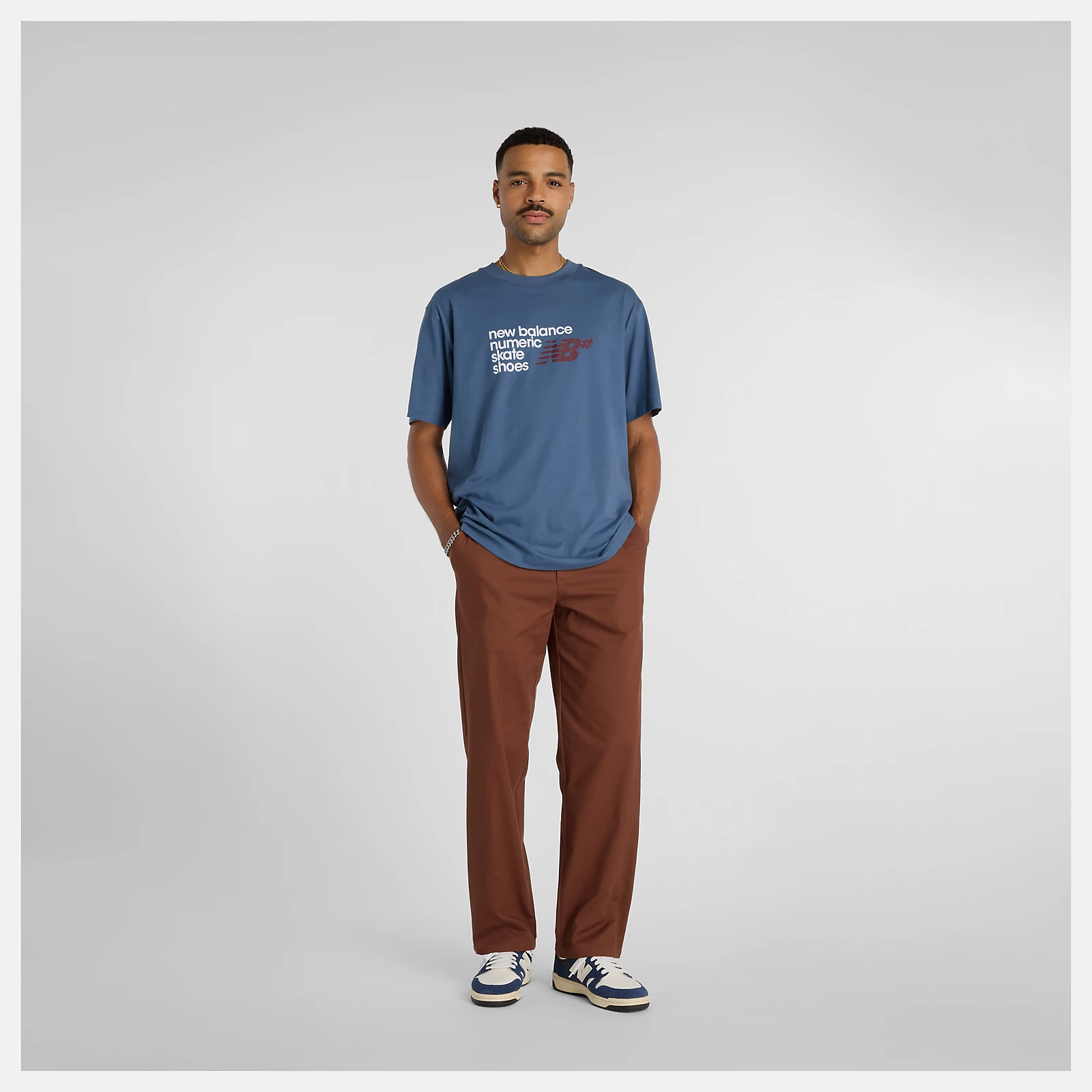 New Balance Numeric Stacked Graphic Tee - People Skate and Snowboard