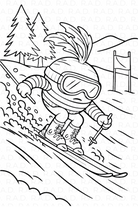 RAD-ish Coloring Book by Rachel Anderson - People Skate and Snowboard