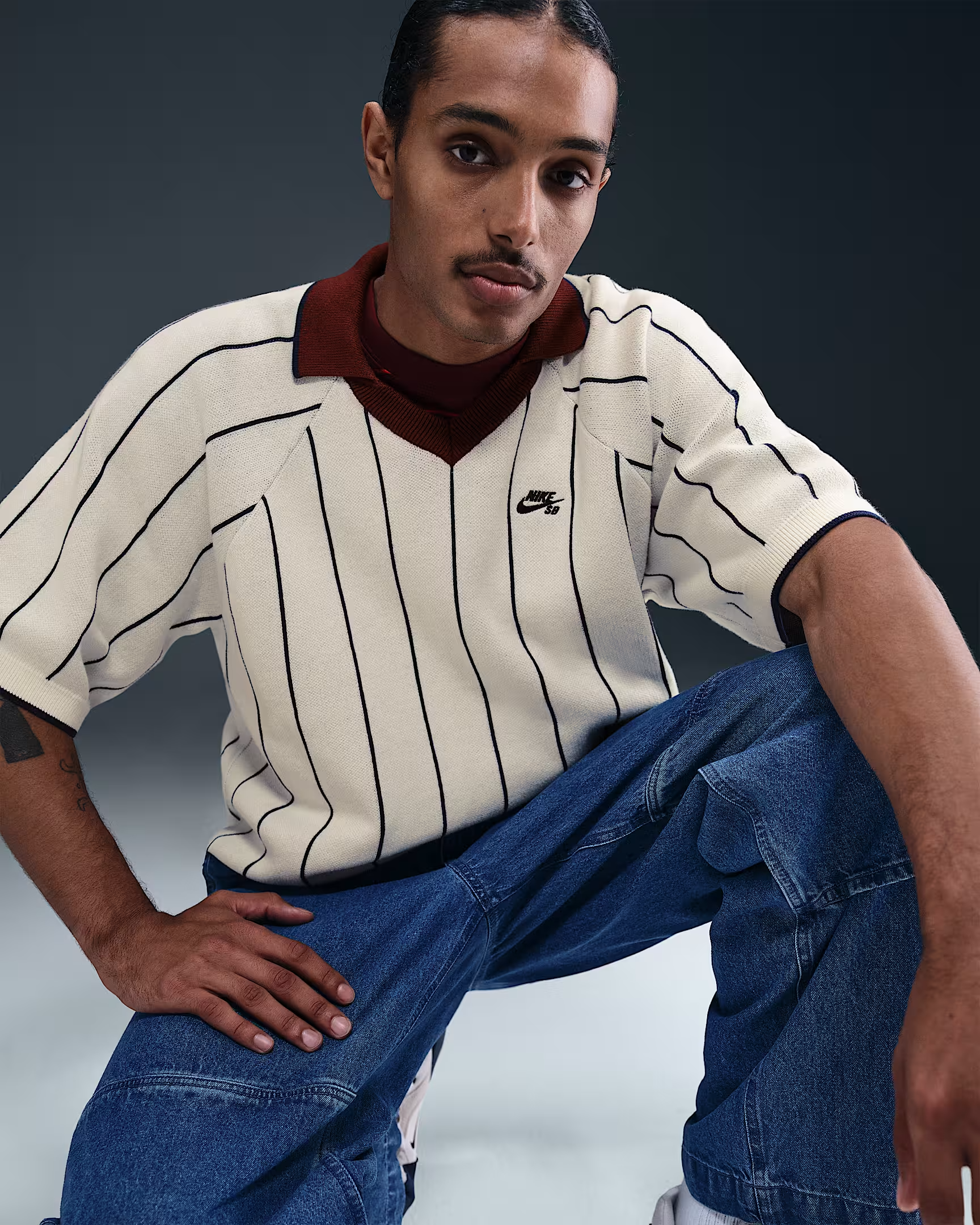 Nike SB Short Sleeved Polo Skate Sweater - People Skate and Snowboard