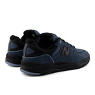 New Balance Numeric Tiago Lemos 1010 skate shoes in shadow blue and black, rear angle view