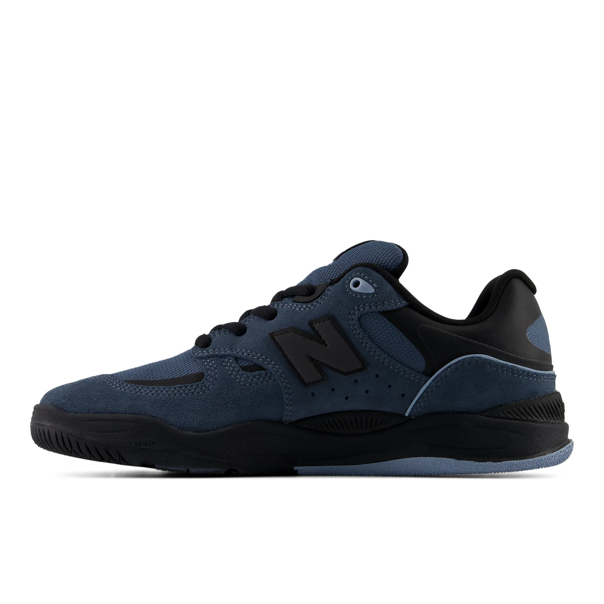 New Balance Numeric Tiago Lemos 1010 skate shoes in shadow blue and black, side view